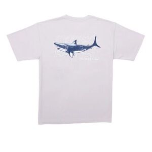 Properly Tied Topo Shark Graphic Performance Tee (Men’s XXL)